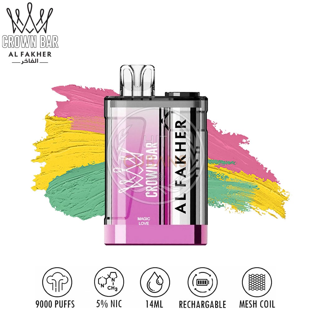 Al Fakher Crown Bar 9000 - Magic Love 1 Al Fakher Crown Bar 9000 - Magic Love
