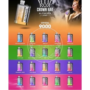 Al Fakher Crown Bar 9000 - White Flash 3 Al Fakher Crown Bar 9000 - White Flash
