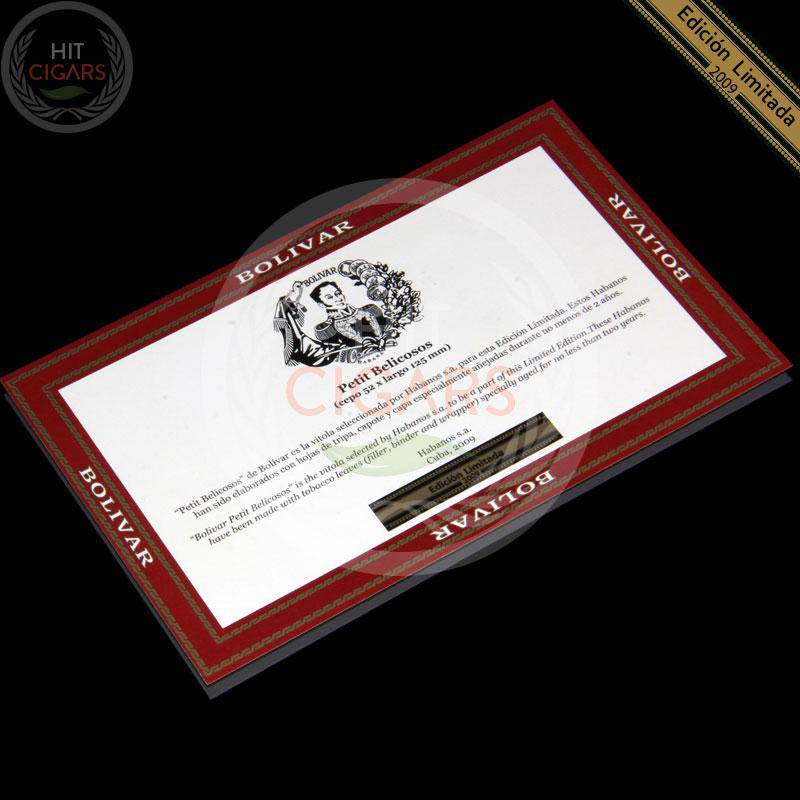 bolivar-petit-belicosos-edicion-limitada-2009-1 Bolivar Petit Belicosos Edicion Limitada 2009