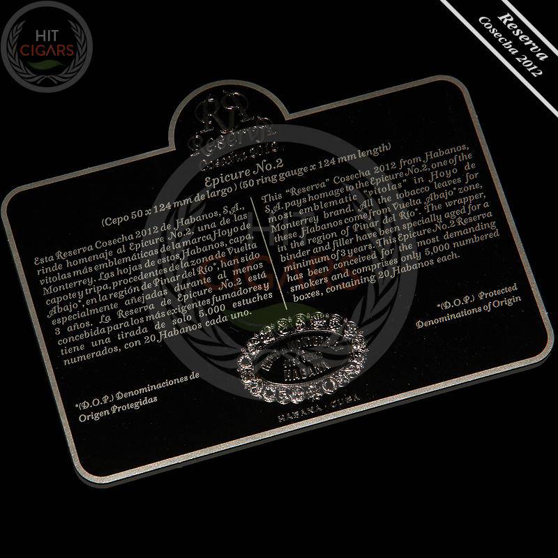 Hoyo De Monterrey Epicure No. 2 Reserva Cosecha 2012