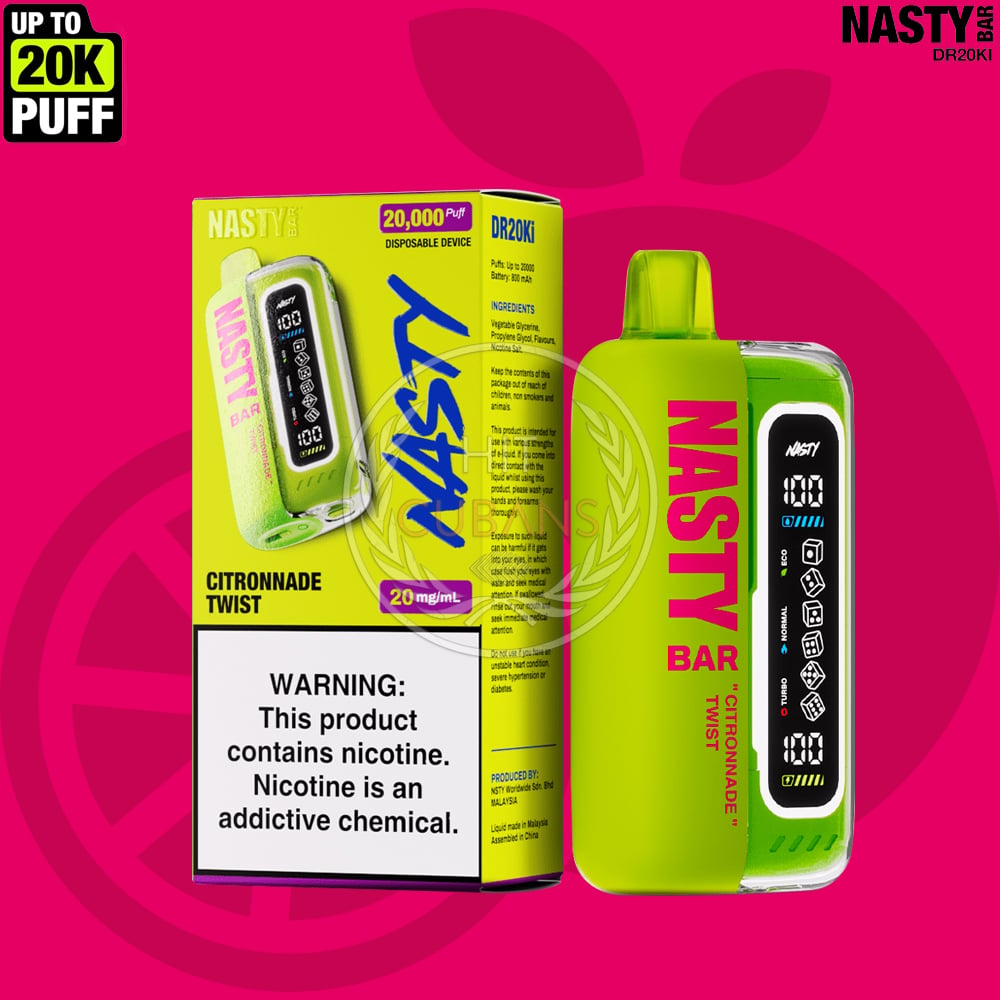 NASTY Bar DR20Ki Citronnade Twist 1 NASTY Bar DR20Ki Citronnade Twist