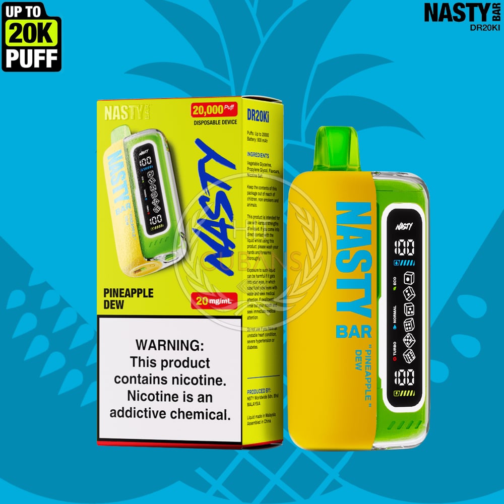 NASTY Bar DR20Ki Pineapple Dew 1 NASTY Bar DR20Ki Pineapple Dew