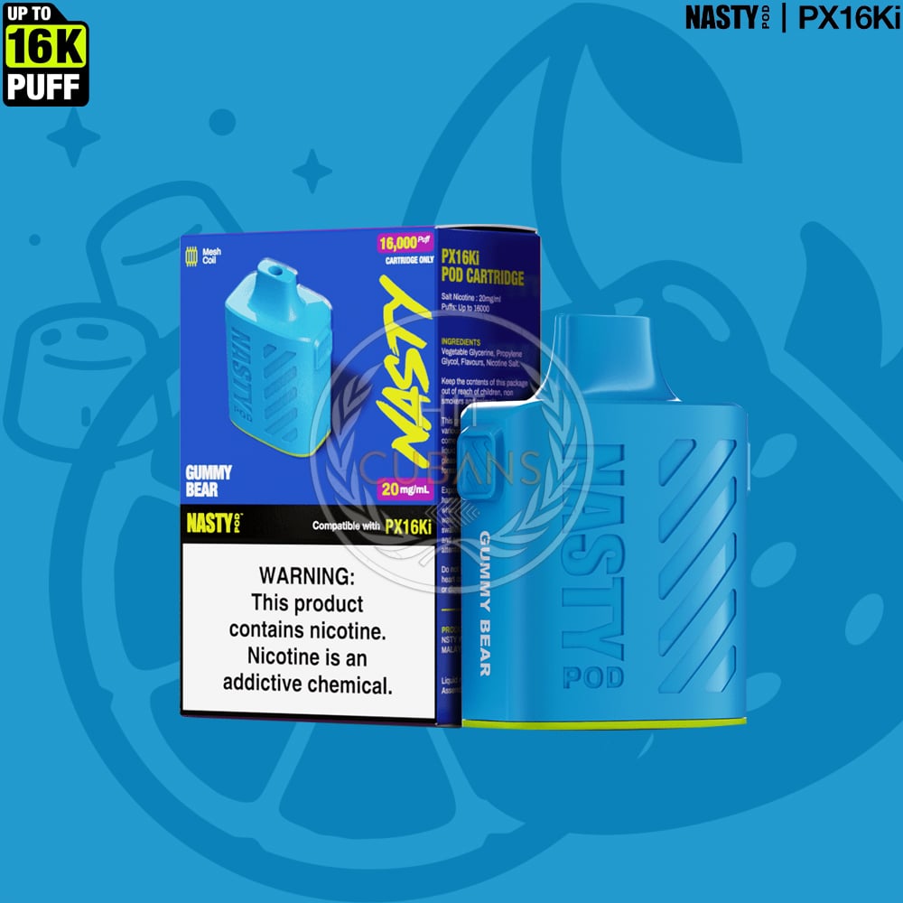 NASTY Pod PX16Ki Gummy Bear - Prefilled Pods 1 NASTY Pod PX16Ki Gummy Bear - Prefilled Pods
