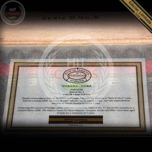Partagas Serie D No. 5 Edicion Limitada 2008 6 Partagas Serie D No. 5 Edicion Limitada 2008