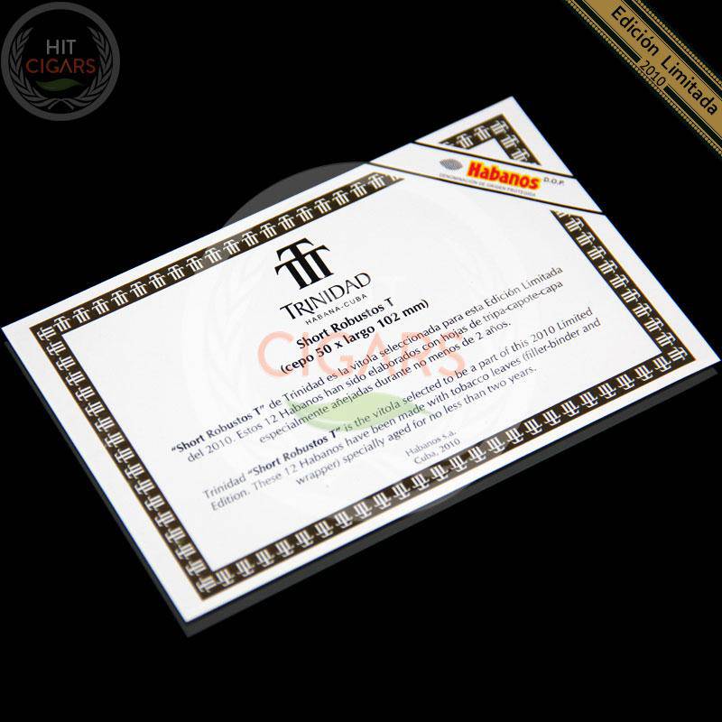Trinidad Short Robusto T Edicion Limitada 2010
