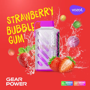 Vozol Gear Power 20000 Strawberry Bubblegum