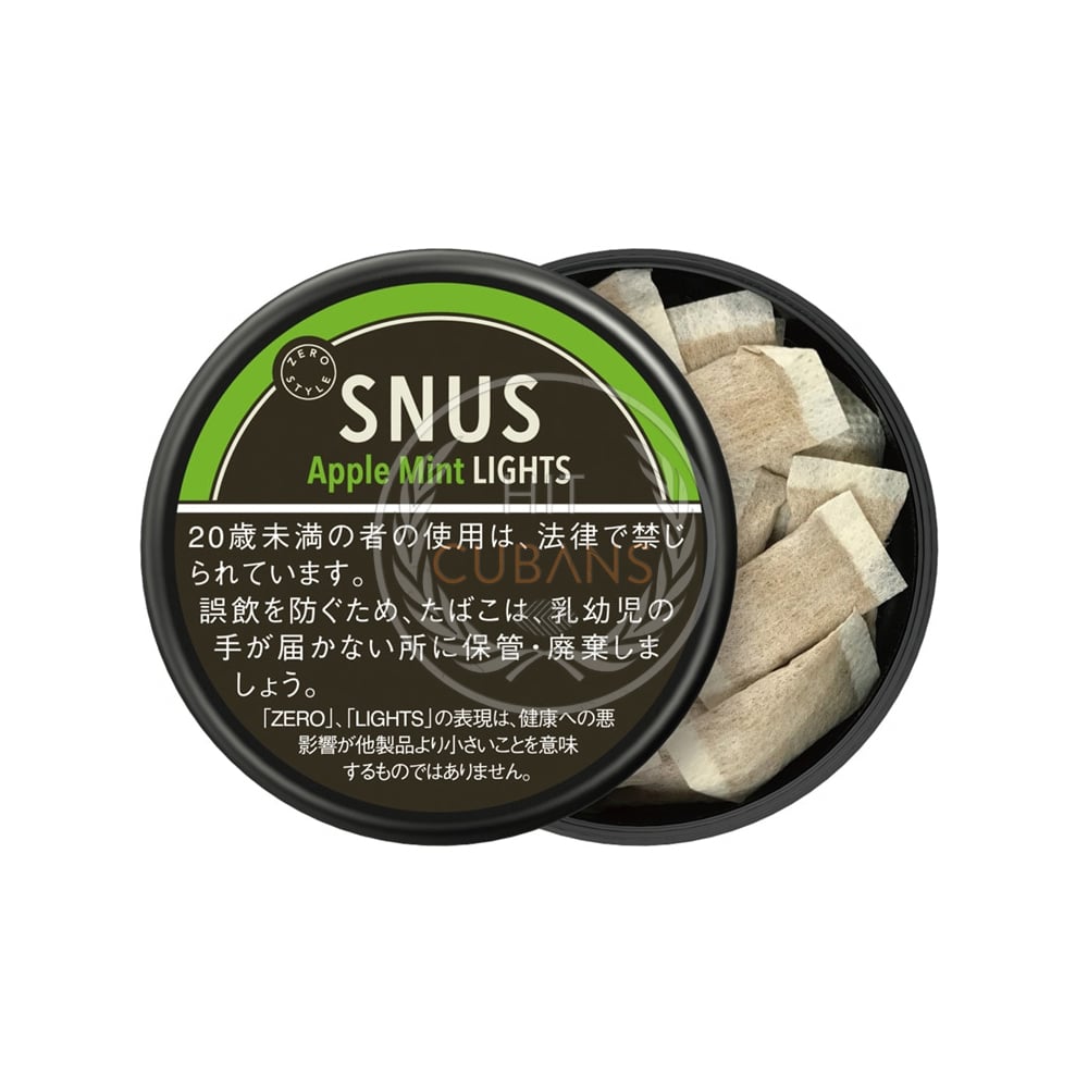 Zero Style Snus Apple Mint Lights 1 Zero Style Snus Apple Mint Lights