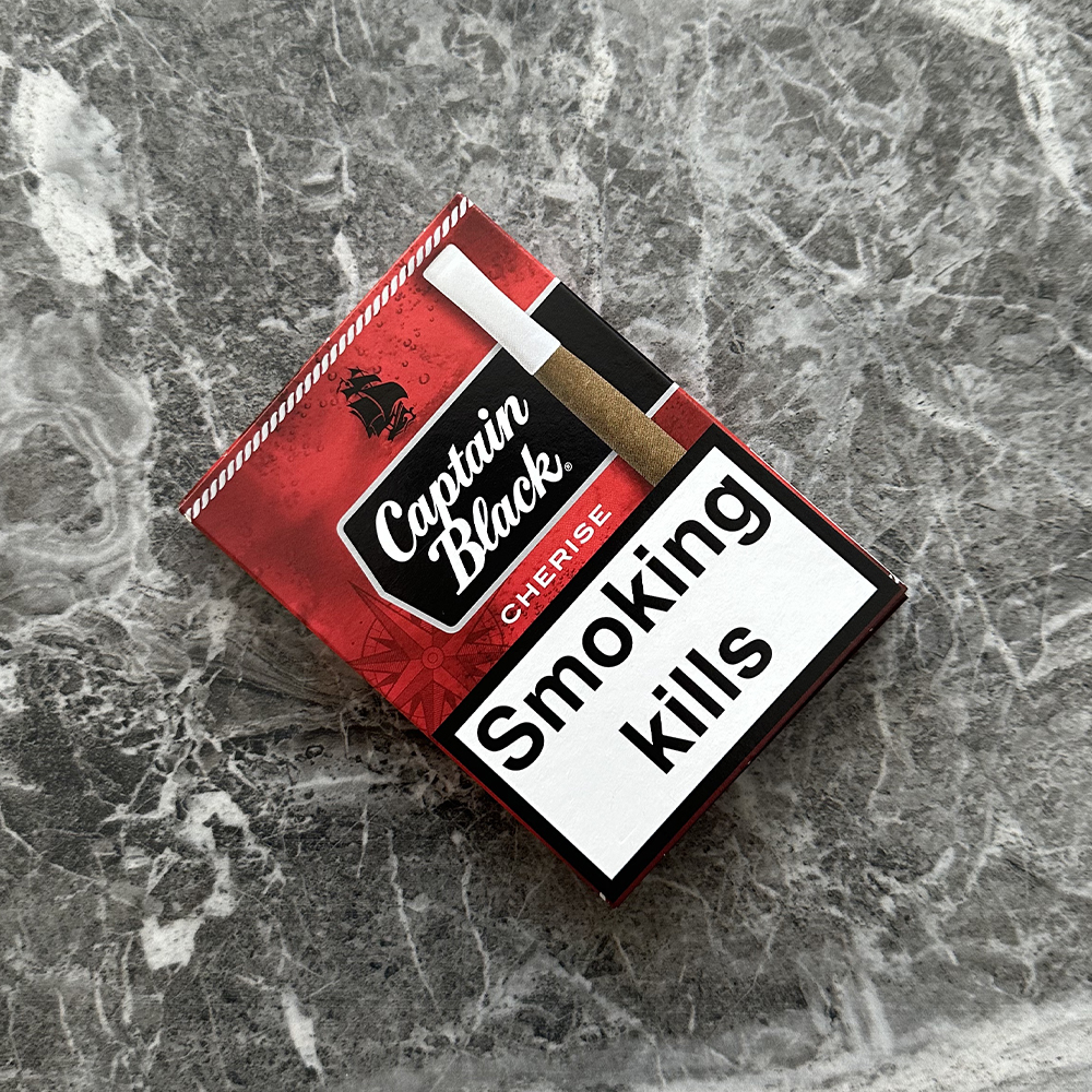 Captain Black Cherise Tipped Cigars 8 Captain Black Cherise Tipped Cigars ‣ Duty Free Price ‣ 5€👍